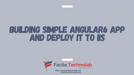 Building Simple Angular6 app and deploy it to IIS