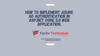 How to implement Azure AD Authentication in ASP.NET Core 5.0