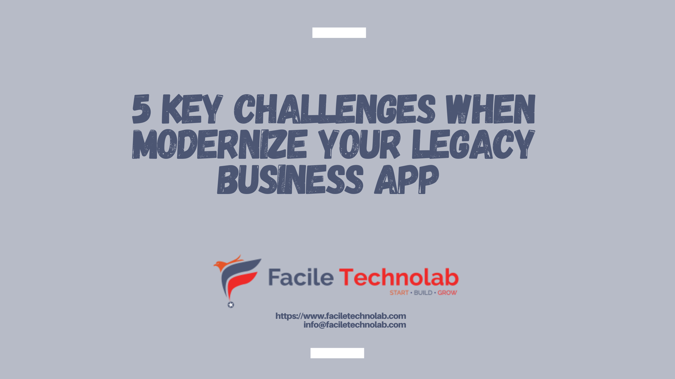 5 Key challenges when modernizing your legacy business app