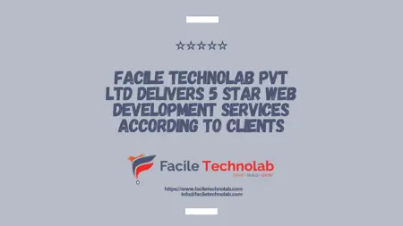 Facile Technolab Pvt Ltd Delivers 5 Star Web Development Services According to Clients