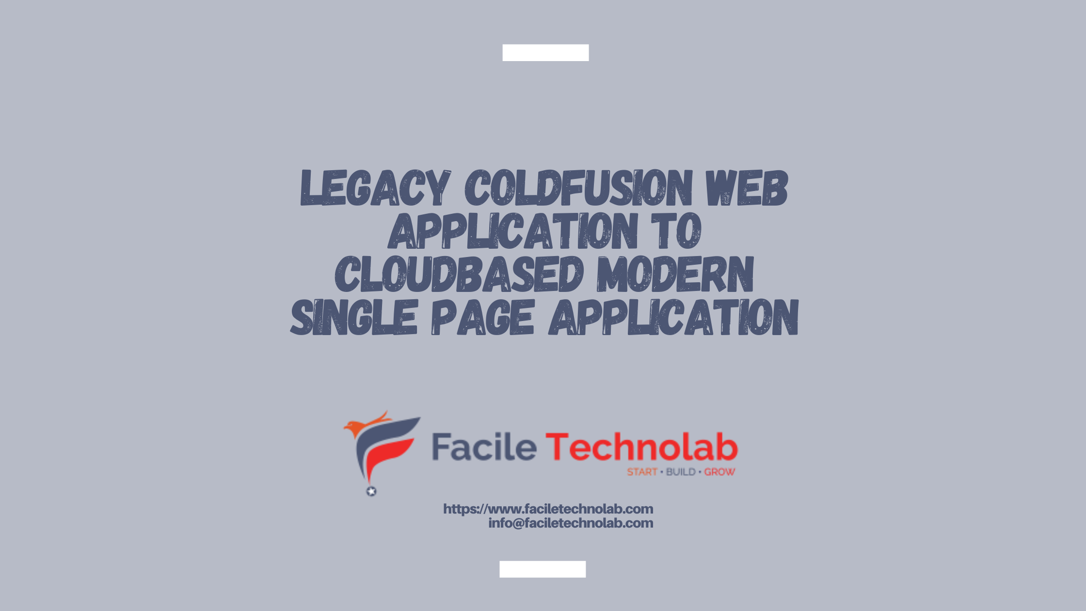 Legacy Coldfusion Web Application to Cloud-based Modern Single Page Application