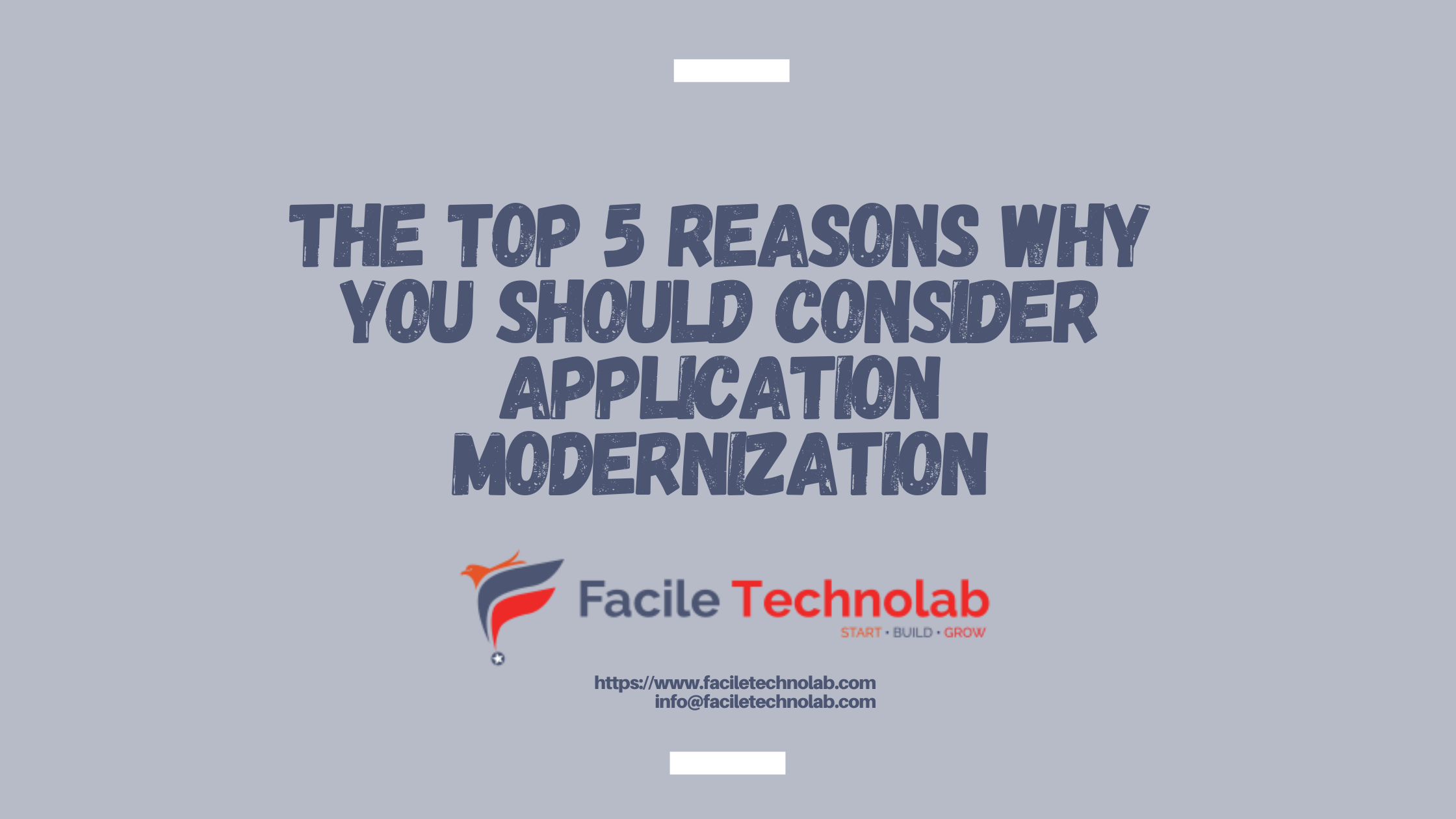 The top 5 reasons why you should consider application modernization
